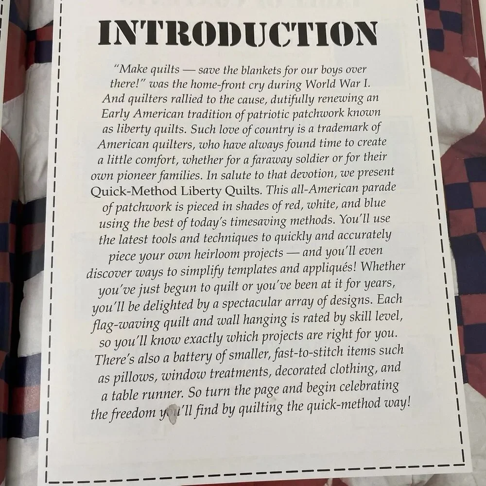 Quick-Method Liberty Quilts- hardcover, Linda Trimble Editor